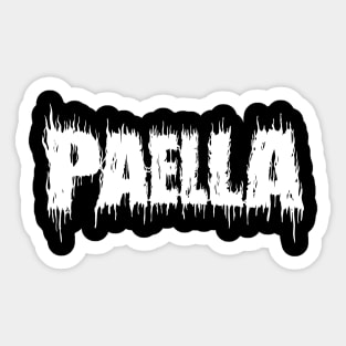 paella white Sticker